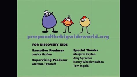 peep and the big wide world credits|peep wiki.